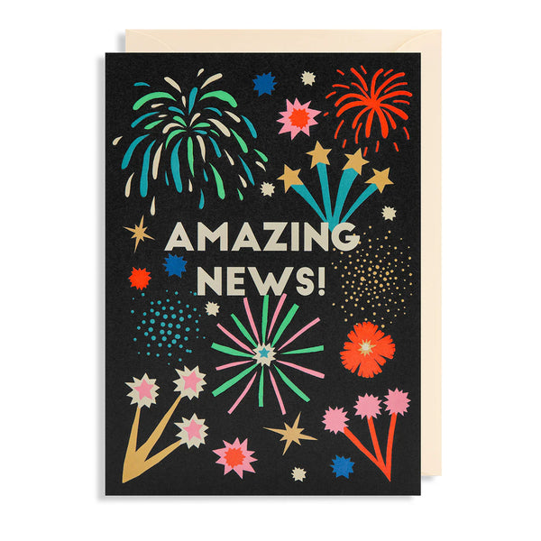 Amazing News Fireworks Card