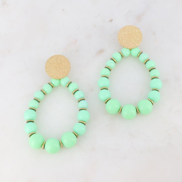 Bea Earrings - Light Green