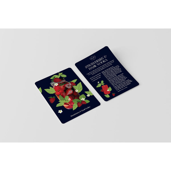 Botanical Cocktail: 50 Cocktail Recipe Cards