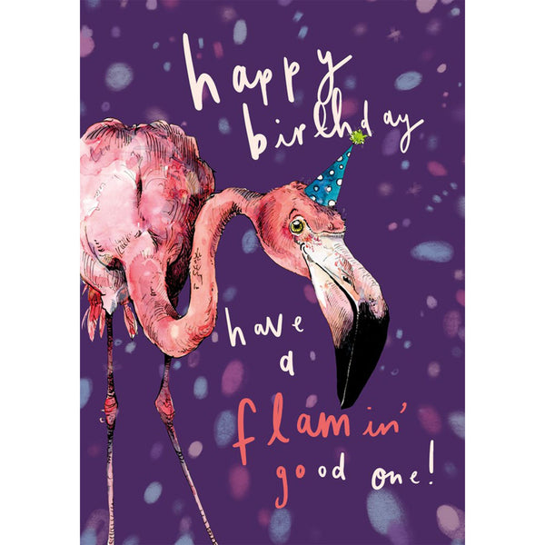 Flamin' Good One Birthday Card