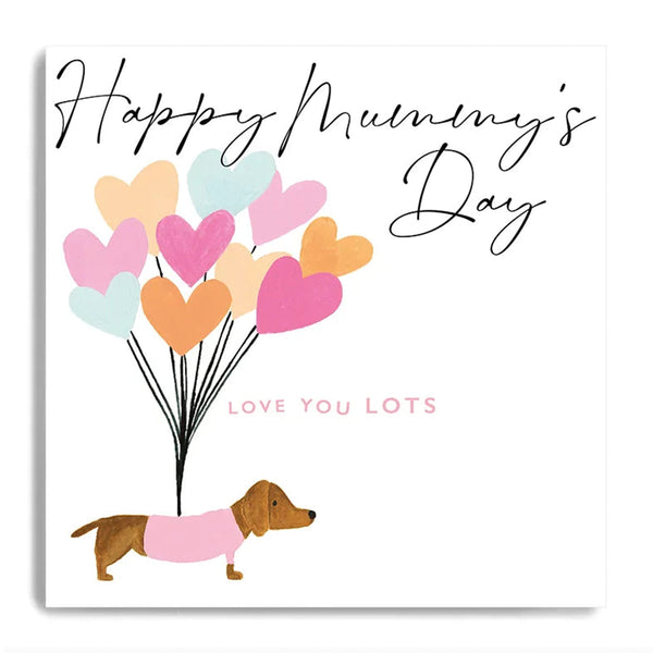 Happy Mummy's Day Dog Balloons Card