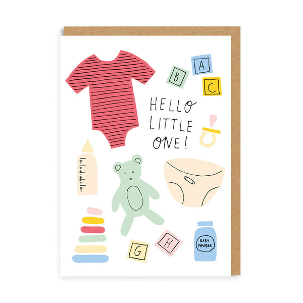 Hello Little One Icons Newborn Card