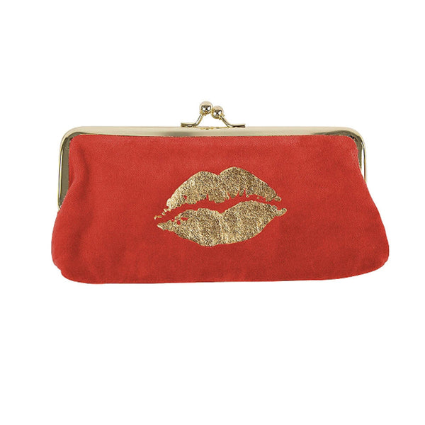 Velvet Cosmetic Bag - Red Kiss