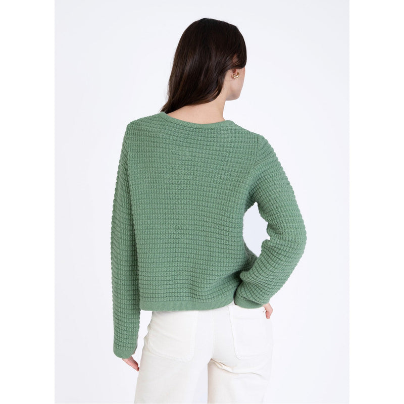 Veni Knitted Cardigan - Sage Green