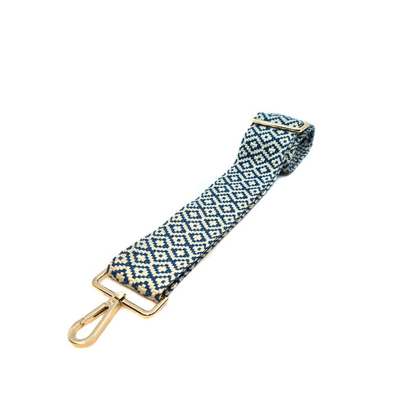 Blue Knitted Diamond Strap - Hemels