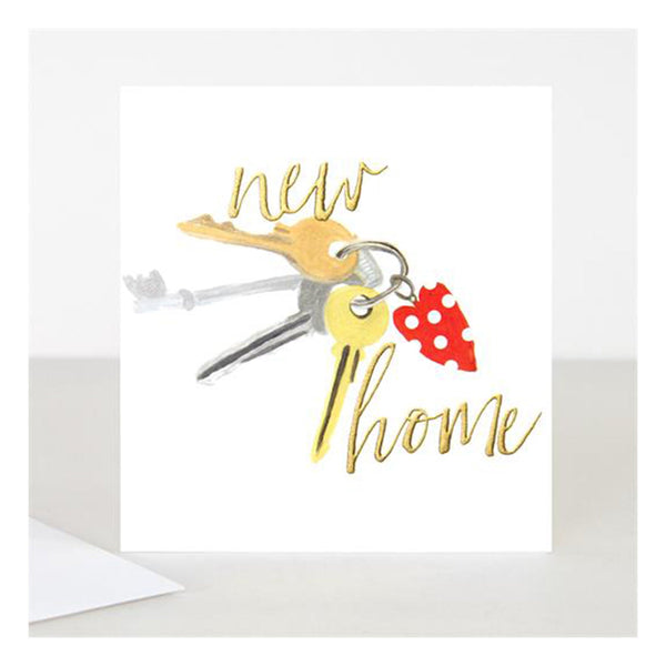 New Home Keys Dotted Card
