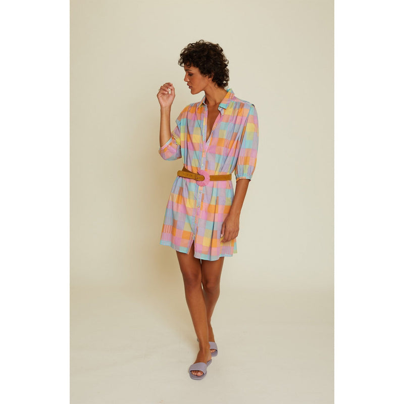 Agatha Dress - Pastel Check