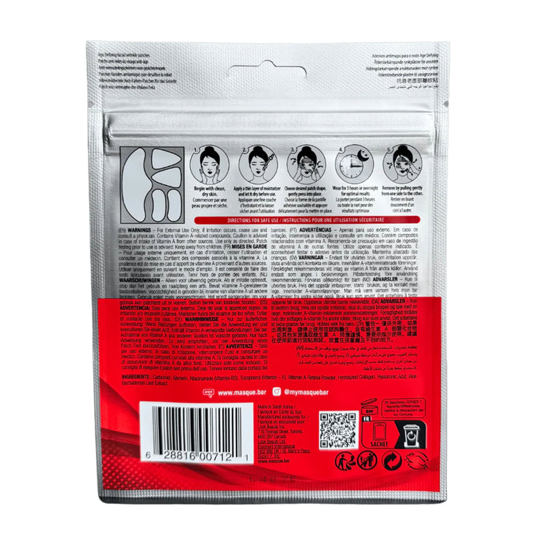 Age Defying Facial Wrinkle Patches Face Mask