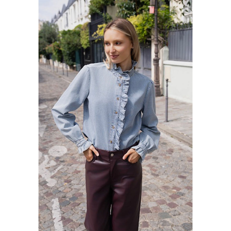 Alana Blouse - Light Denim
