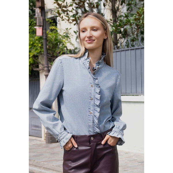 Alana Blouse - Light Denim