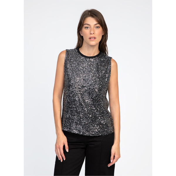 Andreana Sleeveless Top - Black Anthracite