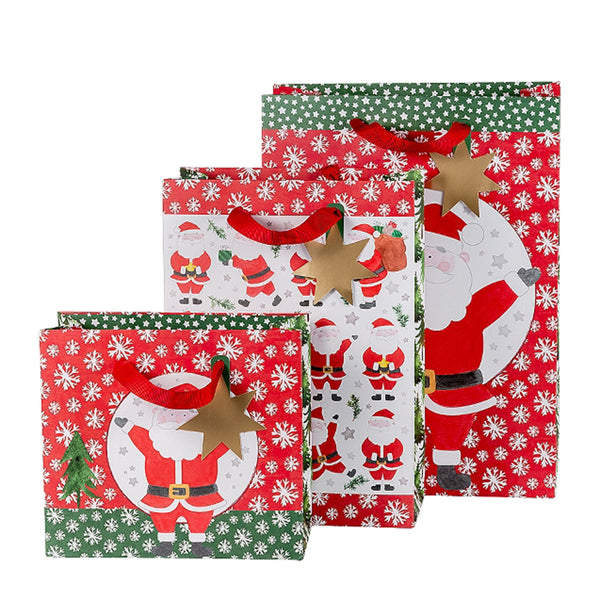 Assorted Christmas Gift Bags - Santa Claus