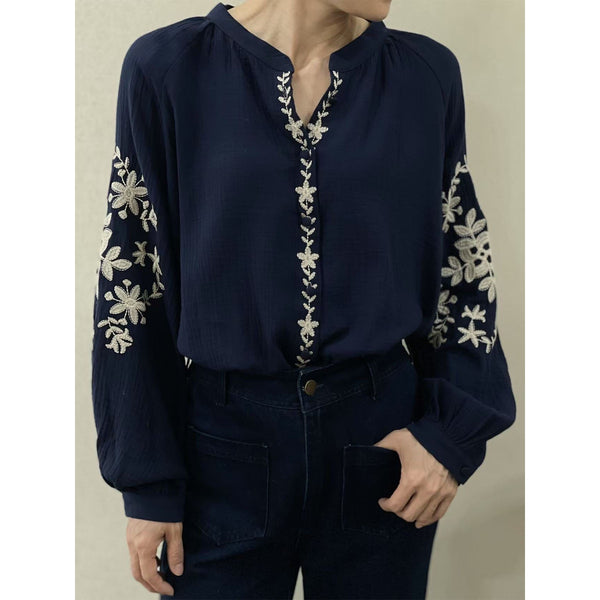 Azula Blouse - Navy