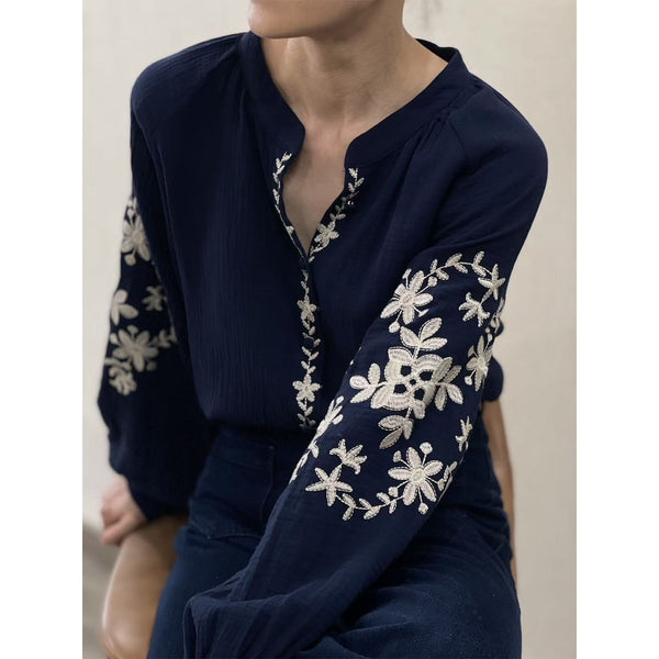 Azula Blouse - Navy