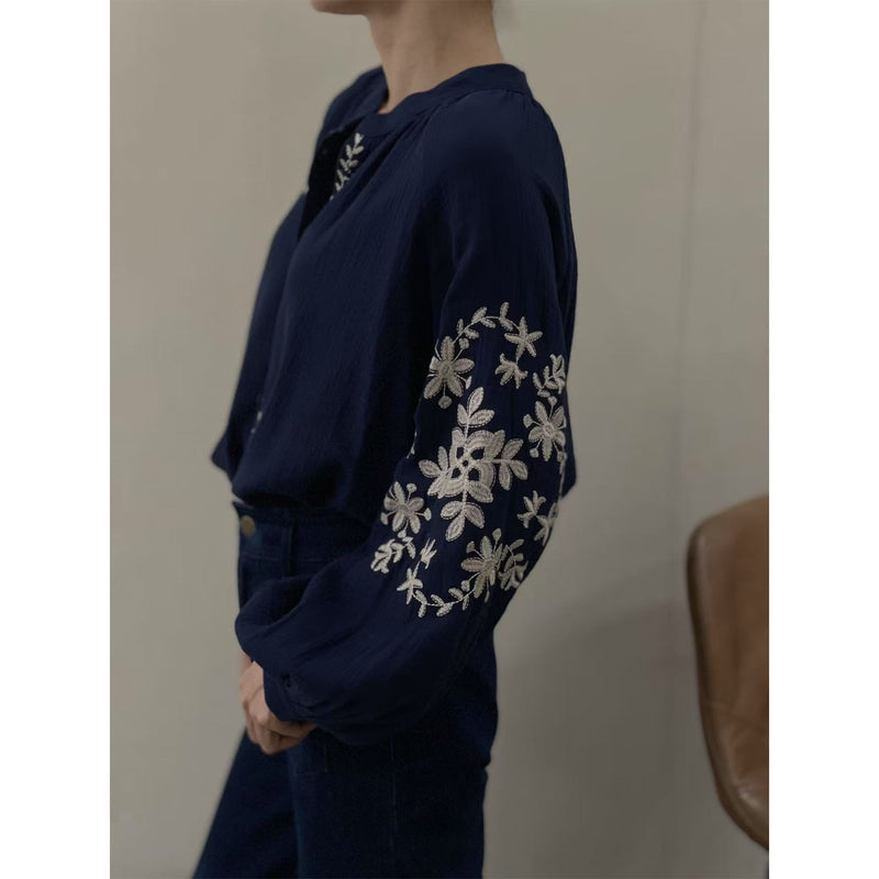 Azula Blouse - Navy