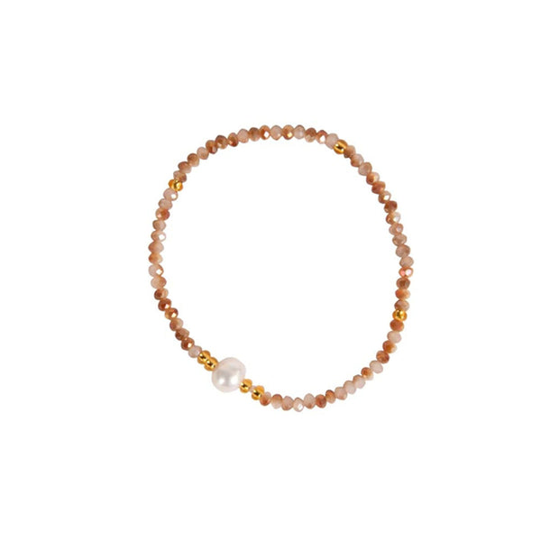 Beaded Pearl Bracelet - Follow Your Heart