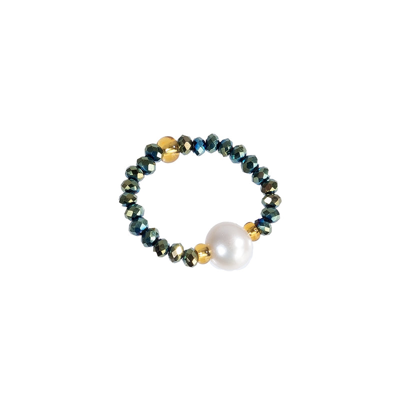 Beaded Pearl Ring - Hope