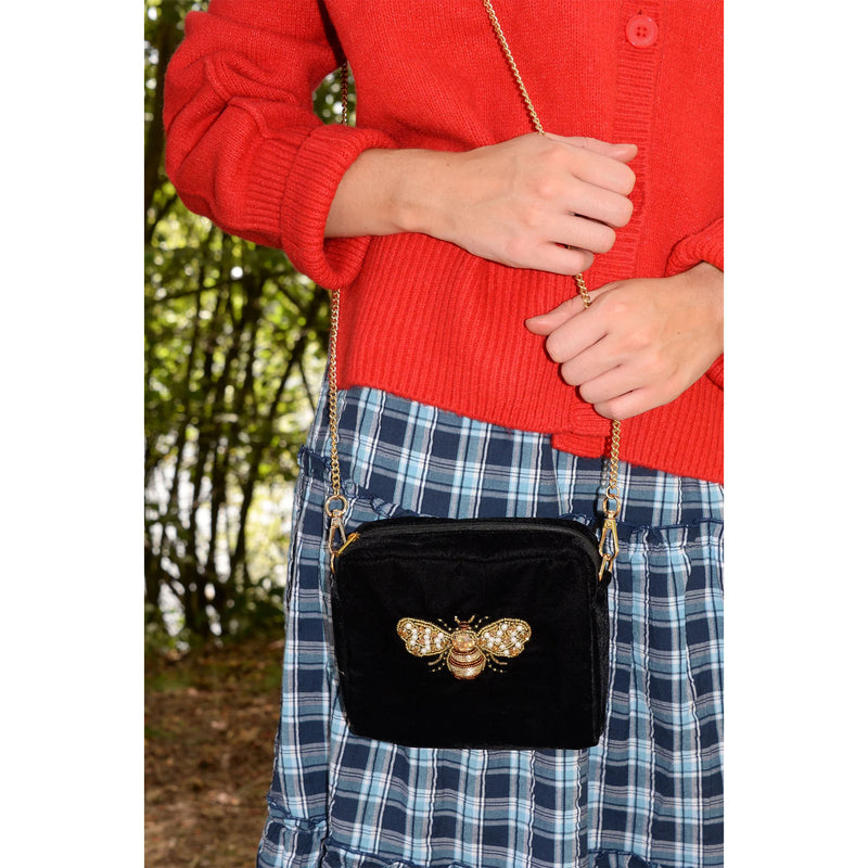 Bee Crossbody Bag - Black