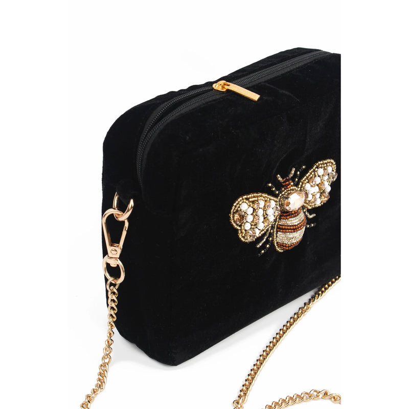 Bee Crossbody Bag - Black