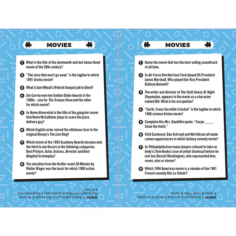 Best Of The 90's Ultimate Trivia Challenge - Cards