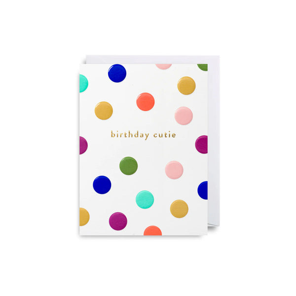 Birthday Cutie Polka Dots Mini Card