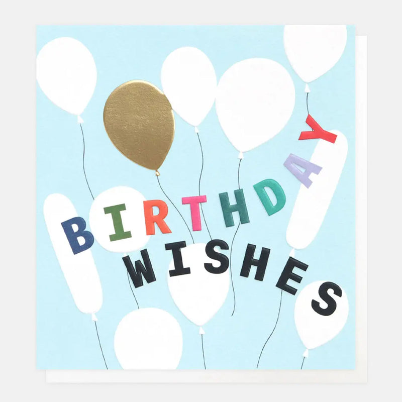 Birthday Wishes Balloons Card