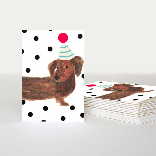Blank Sausage Dog Note Cards - Pack of 10