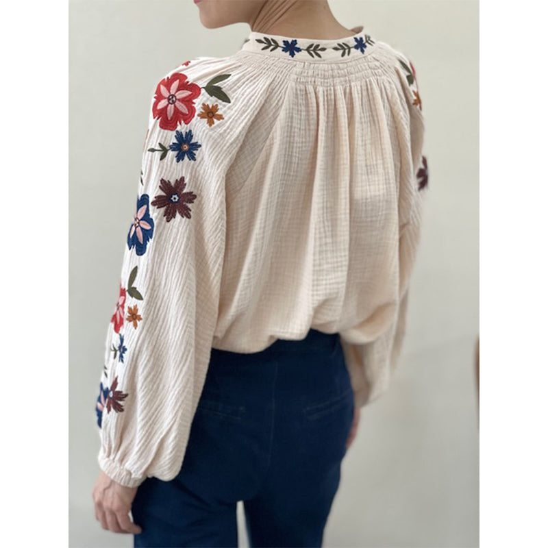 Blossom Blouse - Beige