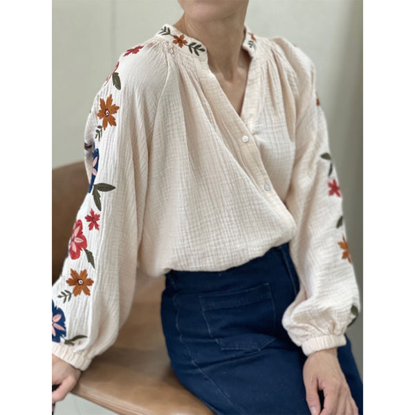 Blossom Blouse - Beige