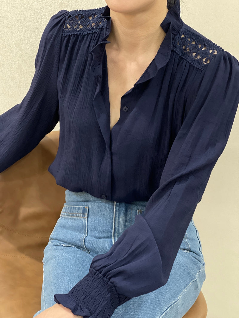 Bonnie Blouse - Navy