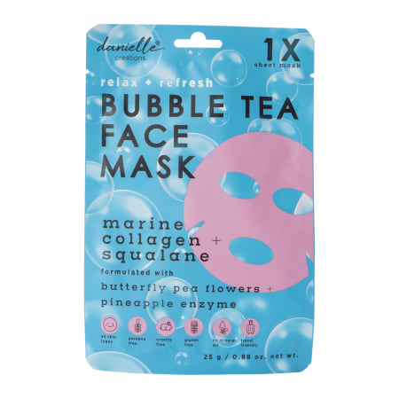 Bubble Tea Face Sheet Mask - Marine Collagen +Squalane