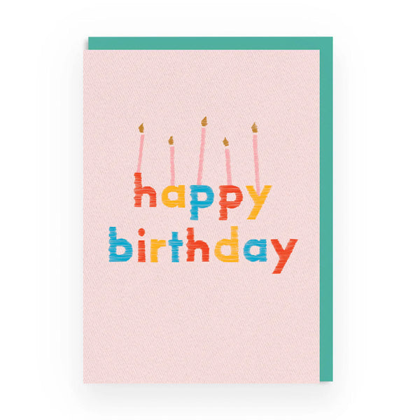Candles Happy Birthday Card