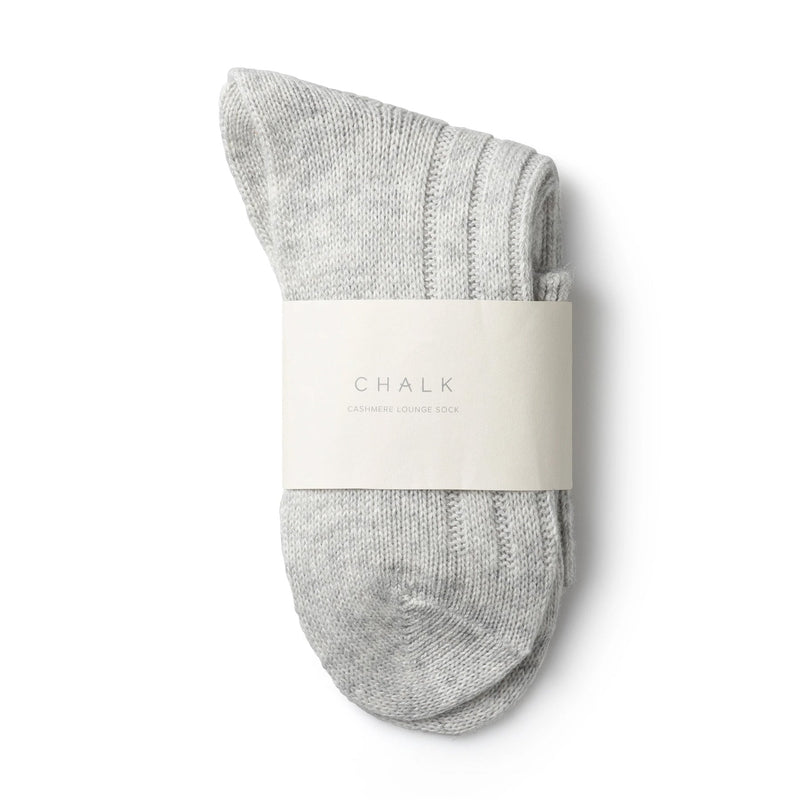 Cashmere Blend Lounge Sock - Grey