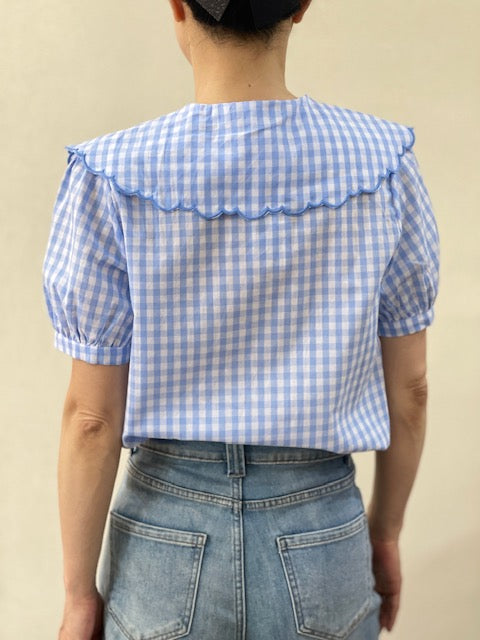 Charlie Blouse - Blue Check