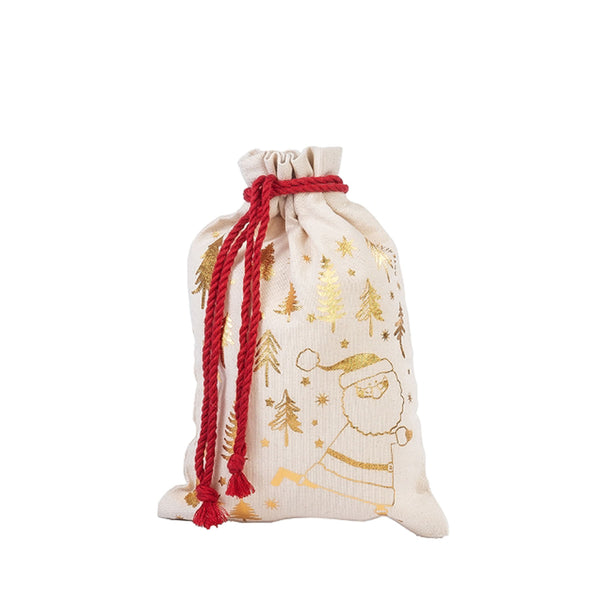 Christmas Cotton Bag - Santa Forest