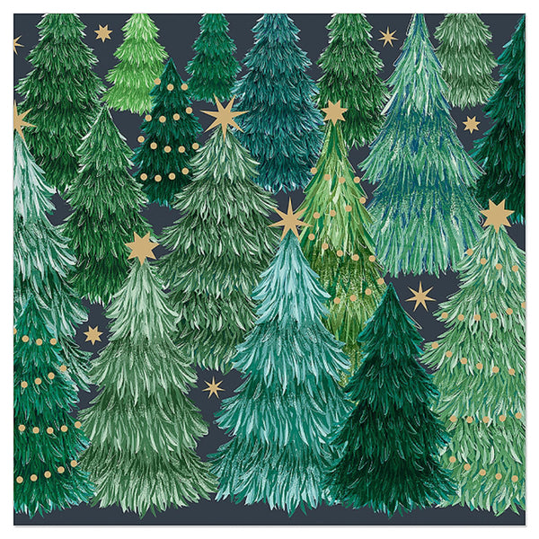 Christmas Napkins - Christmas Trees Forest