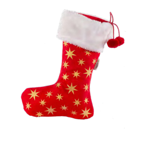 Christmas Stocking - Red Stars