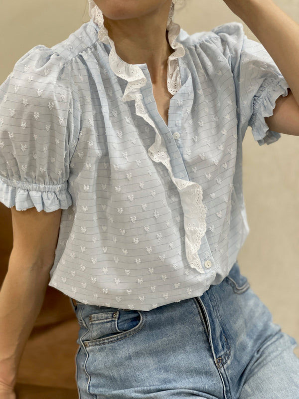 Connie Blouse - Baby Blue