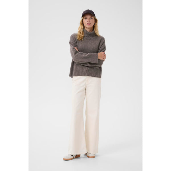 Corina Roll Neck Jumper - Falcon Melange