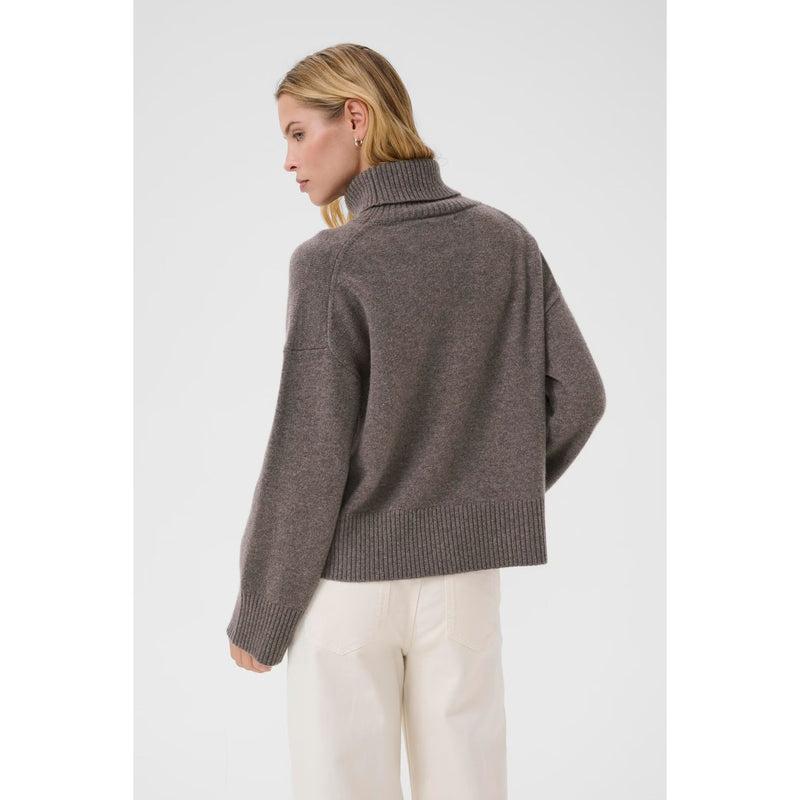 Corina Roll Neck Jumper - Falcon Melange
