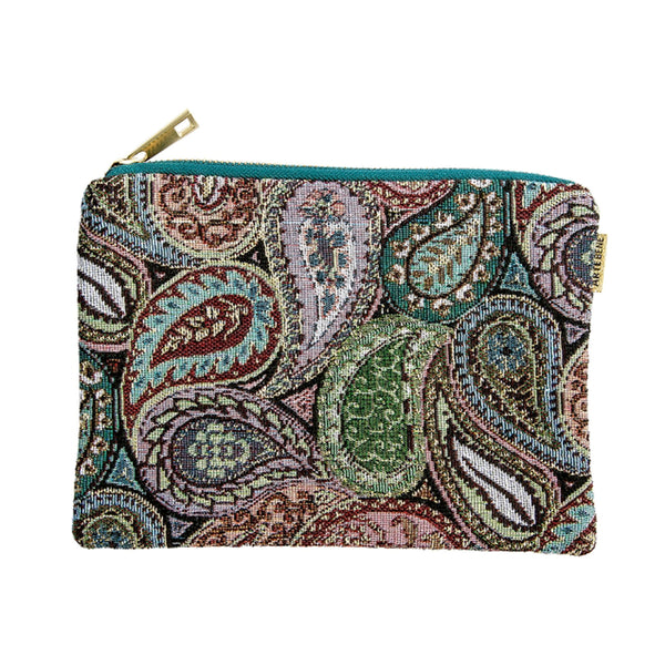 Cosmetic Cotton Pouch - Multi Paisley