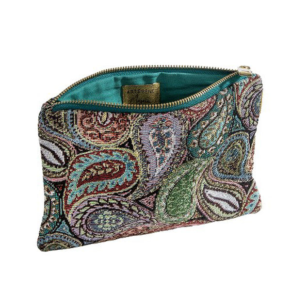 Cosmetic Cotton Pouch - Multi Paisley