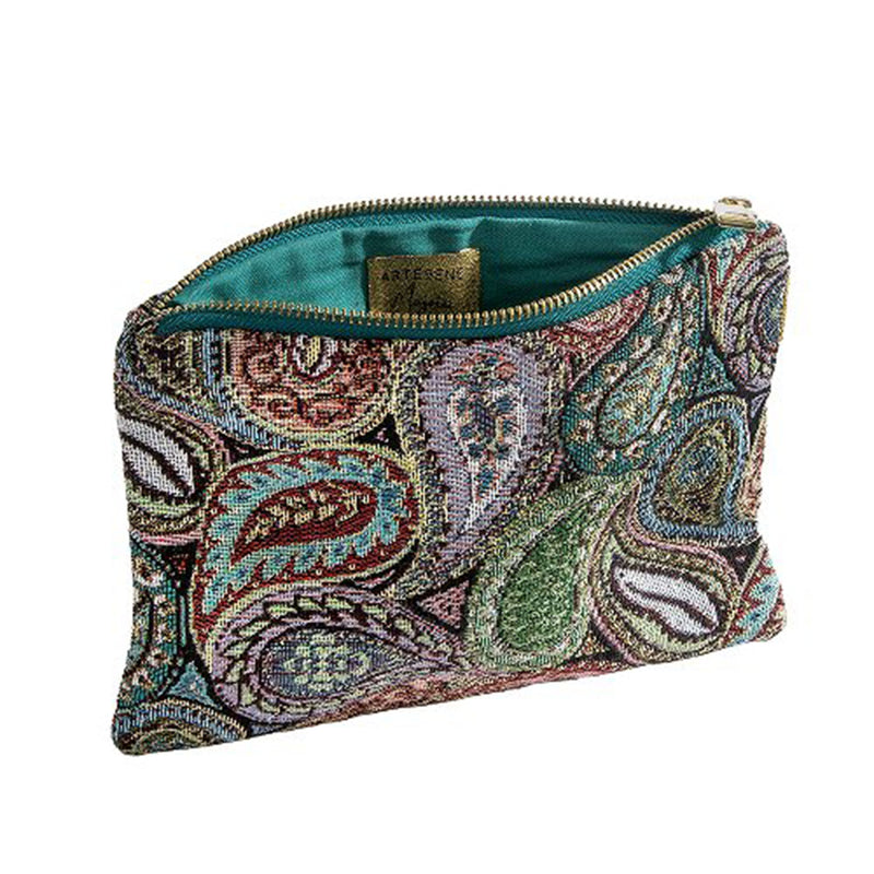 Cosmetic Cotton Pouch - Multi Paisley