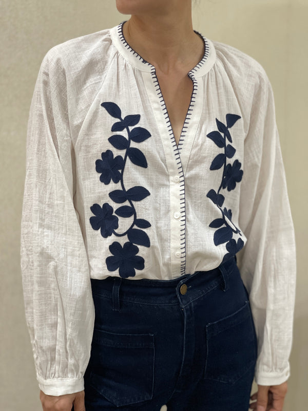 Daisy Blouse - Navy