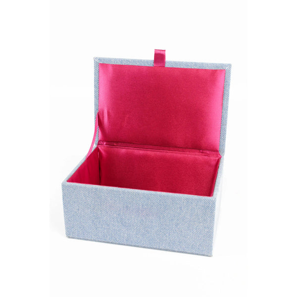 Denim Sun Face Jewellery Box