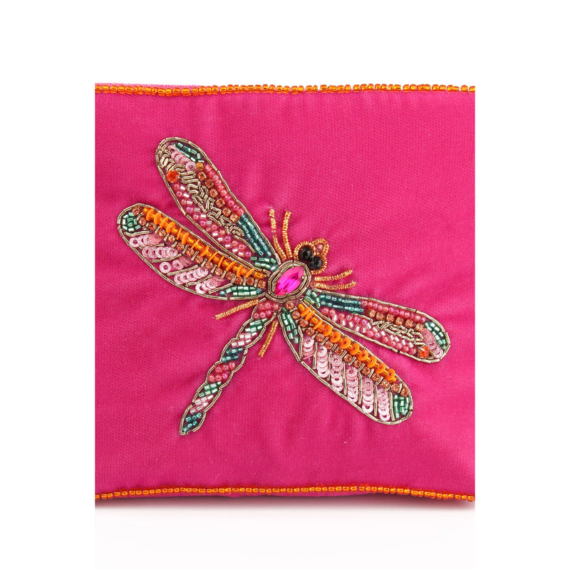 Dragonfly Small Pouch - Pink