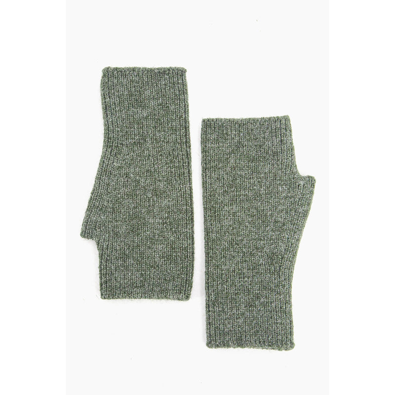 Dylan Knitted Wrist Warmers - Khaki