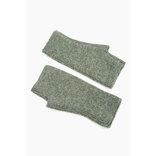 Dylan Knitted Wrist Warmers - Khaki