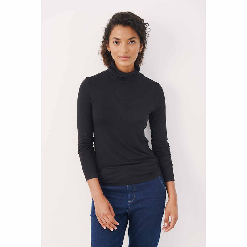 Efinas Long Sleeve Roll Neck - Dark Navy