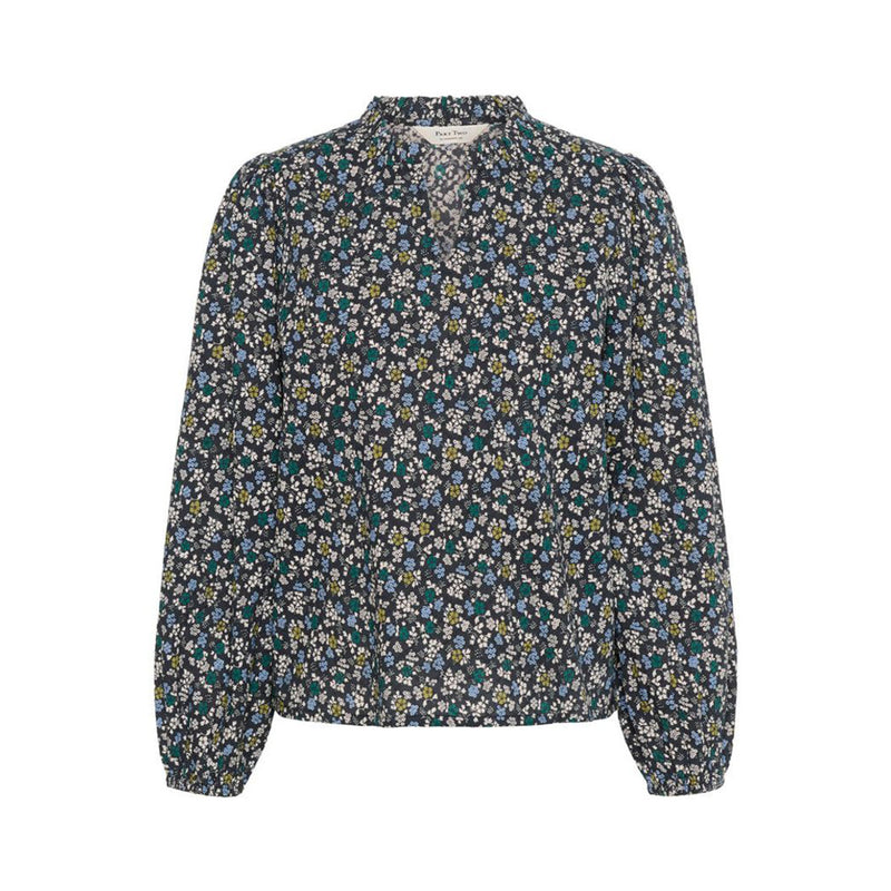 Eimy Blouse - Black Mini Flower